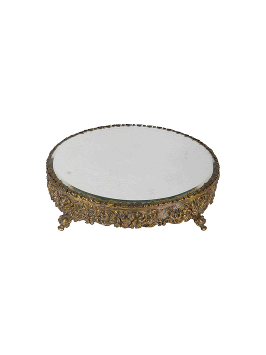 Vintage 1900s Plateau Mirror Tray Weston Table