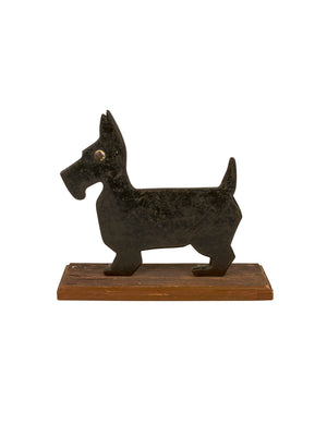  Vintage 1900s English Scottie Dog Cast Iron Boot Scraper Weston Table 