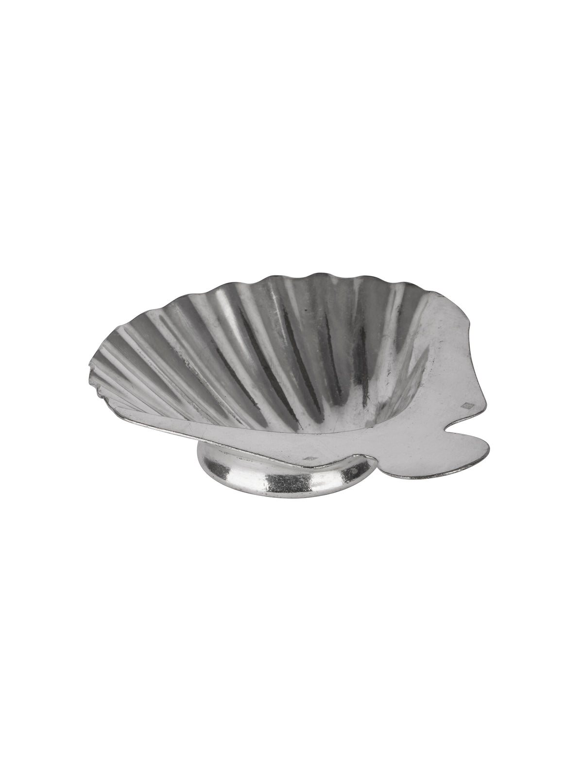 Vintage 1900s Small Silver Plate Shell Dish Weston Table