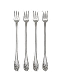 Vintage 1904 Fleur de Luce Silver Plate Oyster Forks Set of Four Weston Table