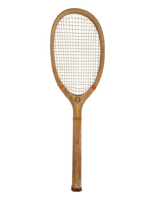 Vintage 1905 Spalding Wood Tennis Racquet Weston Table