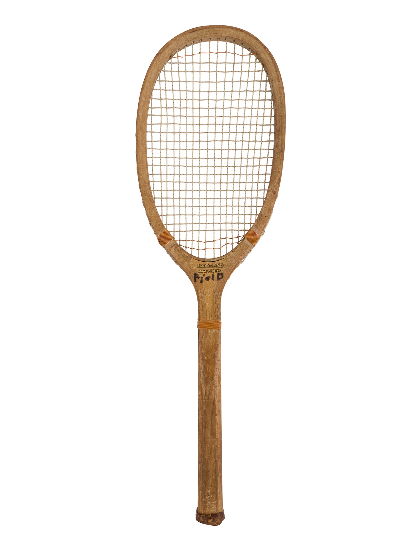 Vintage 1905 Spalding Wood Tennis Racquet Weston Table