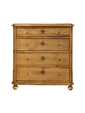 Vintage 1910 Danish Pine Chest of Drawers Weston Table