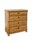Vintage 1910 Danish Pine Chest of Drawers Weston Table