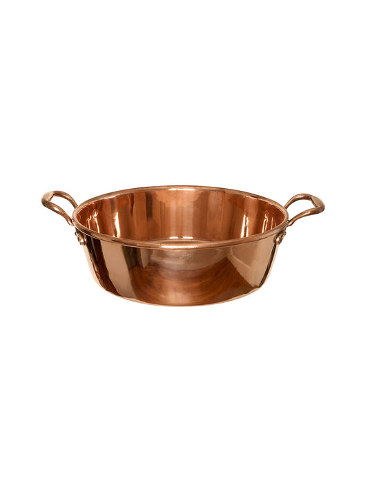 Vintage 1910 English Copper Preserve Pan Weston Table