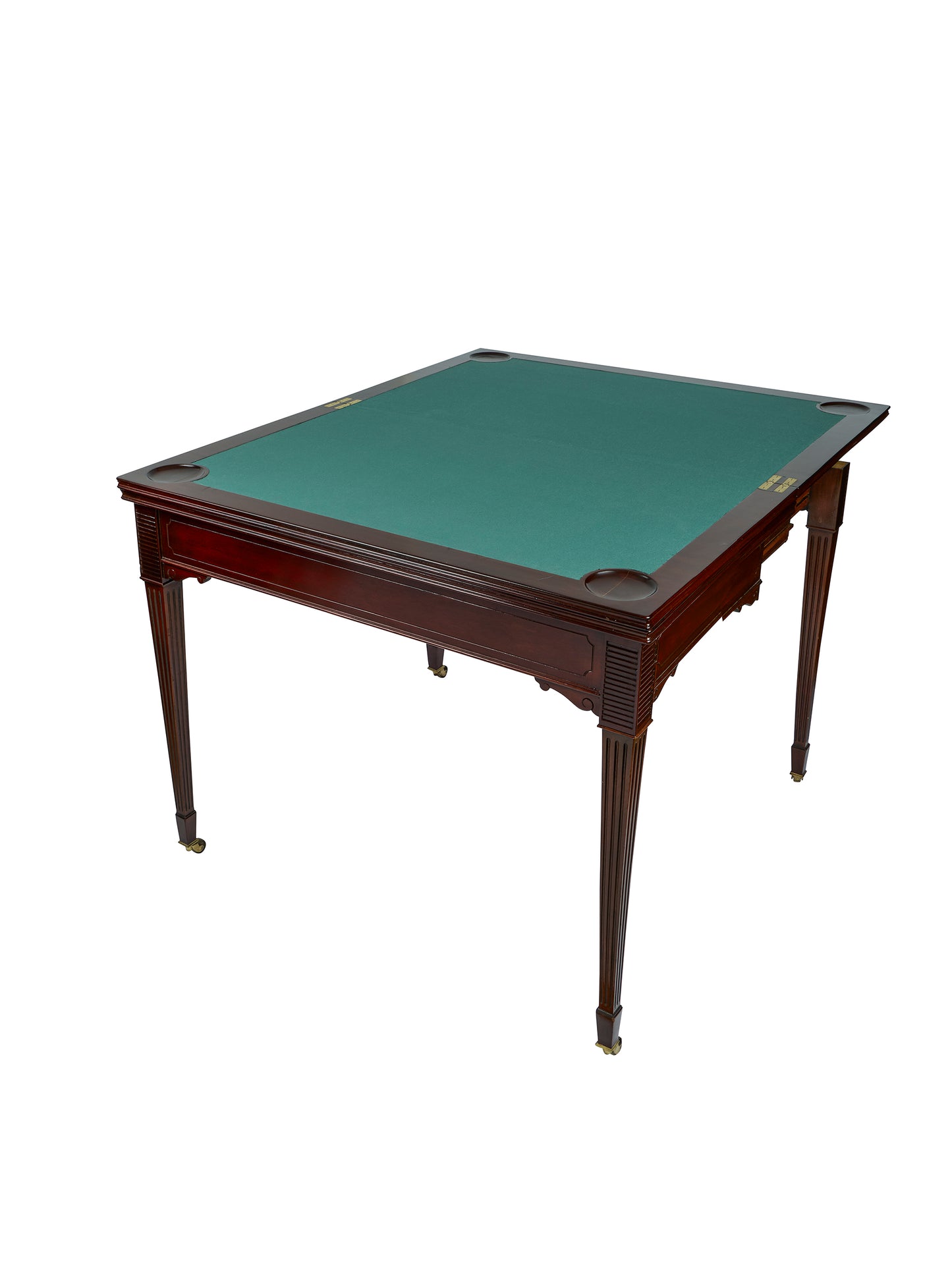 Vintage 1910 English Mahogany Roulette and Poker Table Weston Table