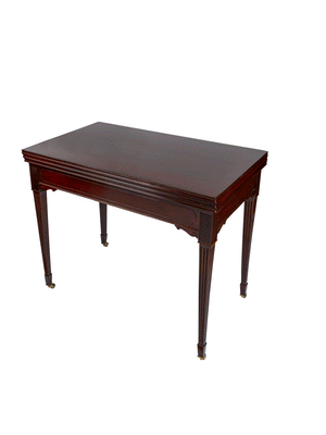  Vintage 1910 English Mahogany Roulette and Poker Table 