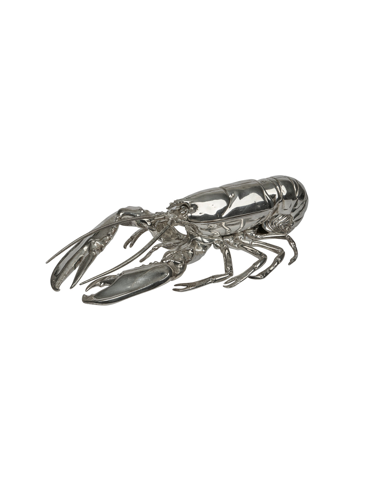 Vintage 1910 English Silver Plate Lobster Double Ink Well Weston Table