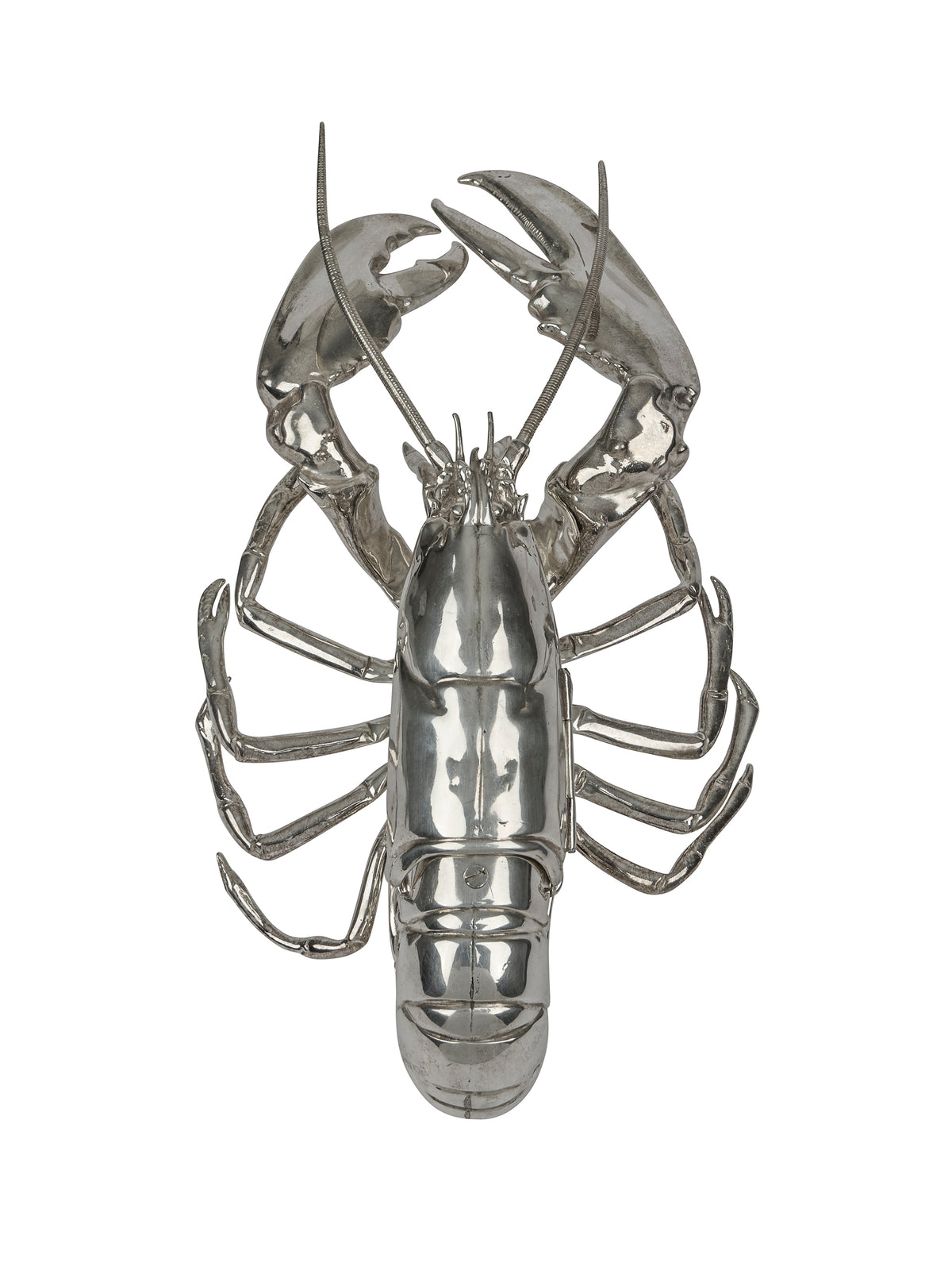 Vintage 1910 English Silver Plate Lobster Double Ink Well Weston Table