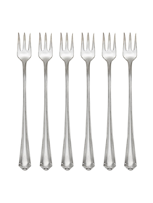 Vintage 1911 Simeon L & George H Rogers Silver Plate Oyster Forks Weston Table