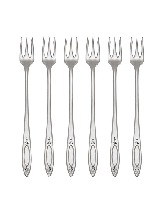 Vintage 1917 Adam Silver Plate Oyster Forks Weston Table