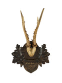 Vintage 1919 Austrian Black Forest Antler Trophy Weston Table