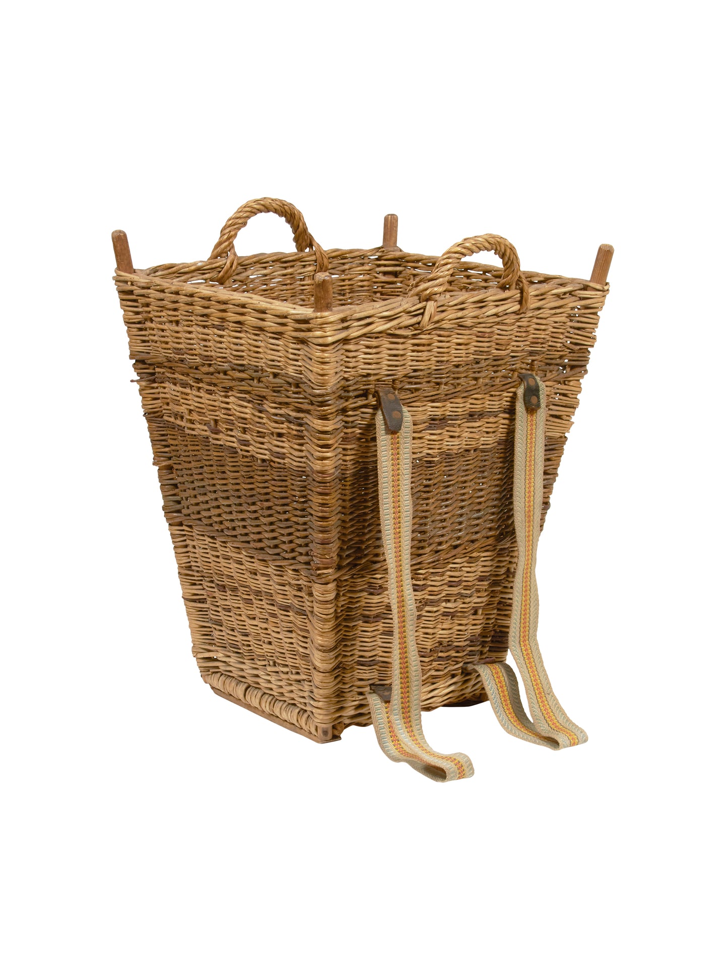 Vintage 1920s Belgian Grape Harvesting Basket