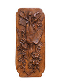Vintage 1920s Carved Walnut Pheasant Wall Panel One Weston Table
