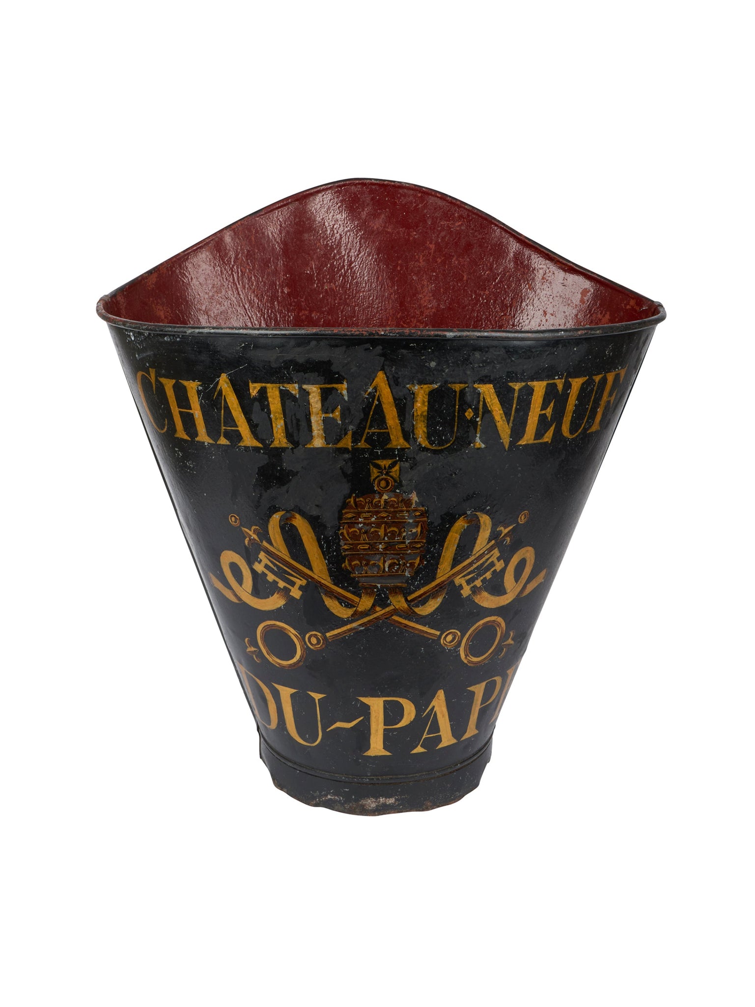Vintage 1920s Châteauneuf-du-Pape Black Grape Hotte Weston Table