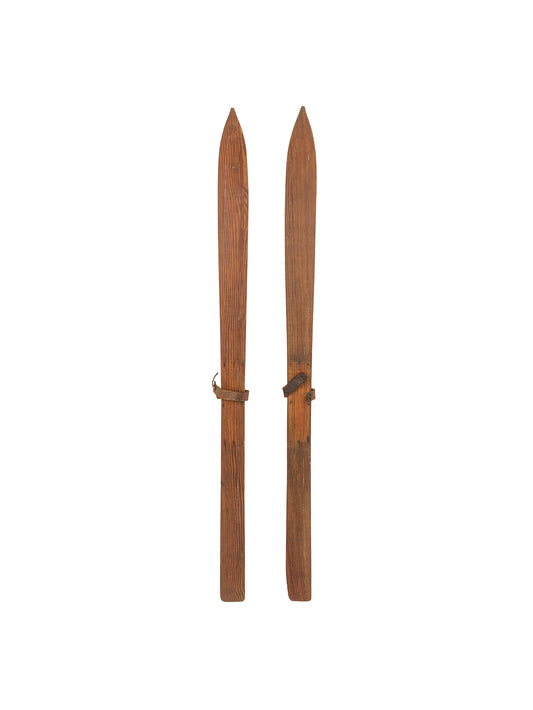 Vintage 1920s Children's Wooden Skis Weston Table