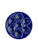 Vintage 1920s Cobalt Sarreguemines Oyster Plate Weston Table