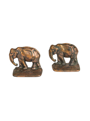  Vintage 1920s Elephant Bookends Weston Table 