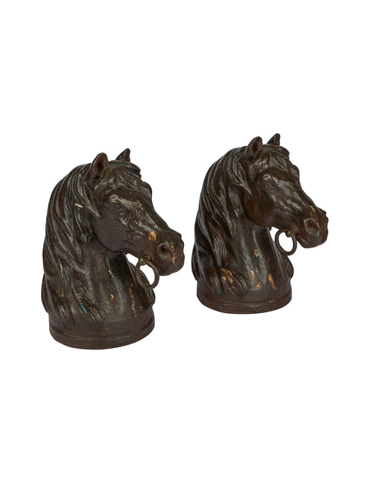 Vintage 1920s English Horse Stall Post Toppers Weston Table
