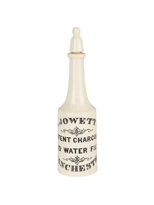 Vintage 1920s English Ironstone Graphic Water Bottle Weston Table