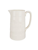 Vintage 1920s English Ironstone White Bandage Jug Weston Table
