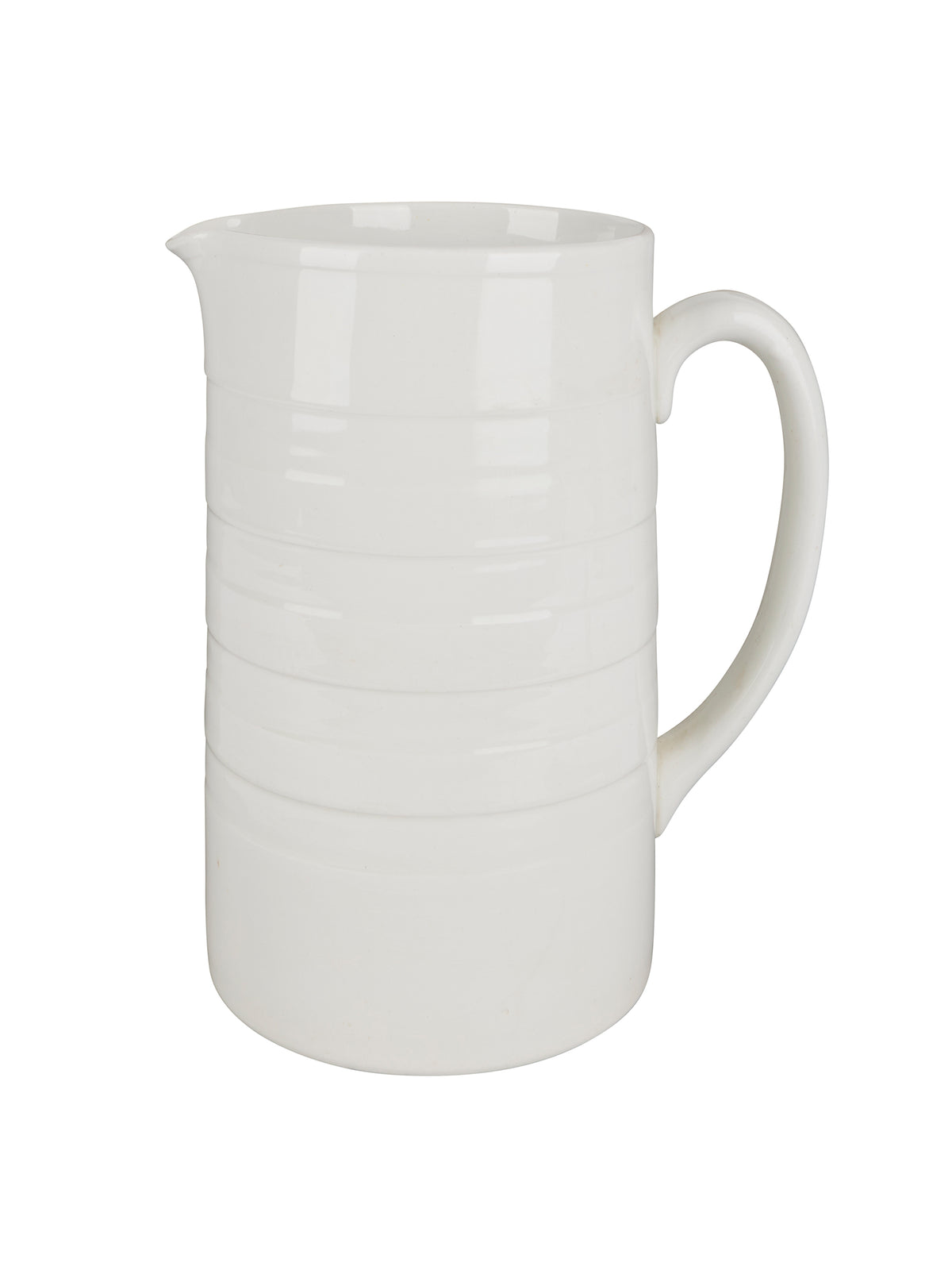 Vintage 1920s English Ironstone White Pitcher One Weston Table