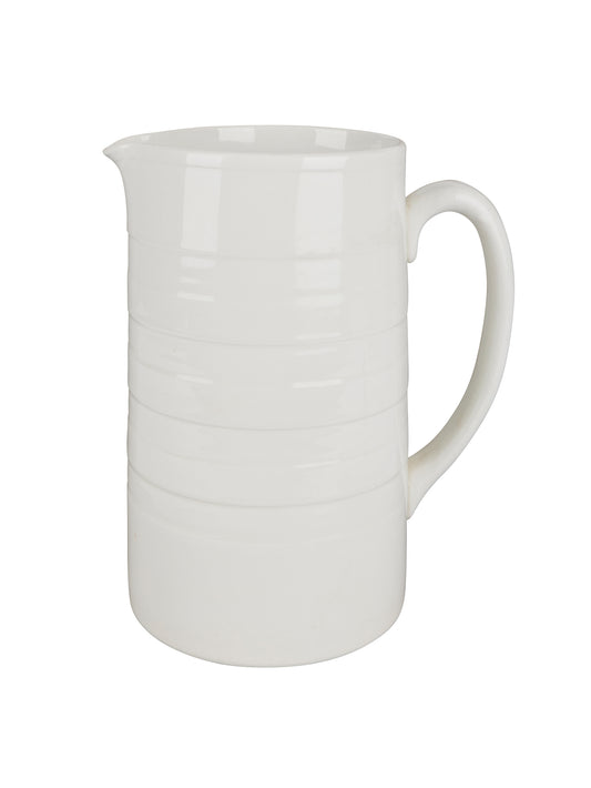 Vintage 1920s English Ironstone White Pitcher Two Weston Table