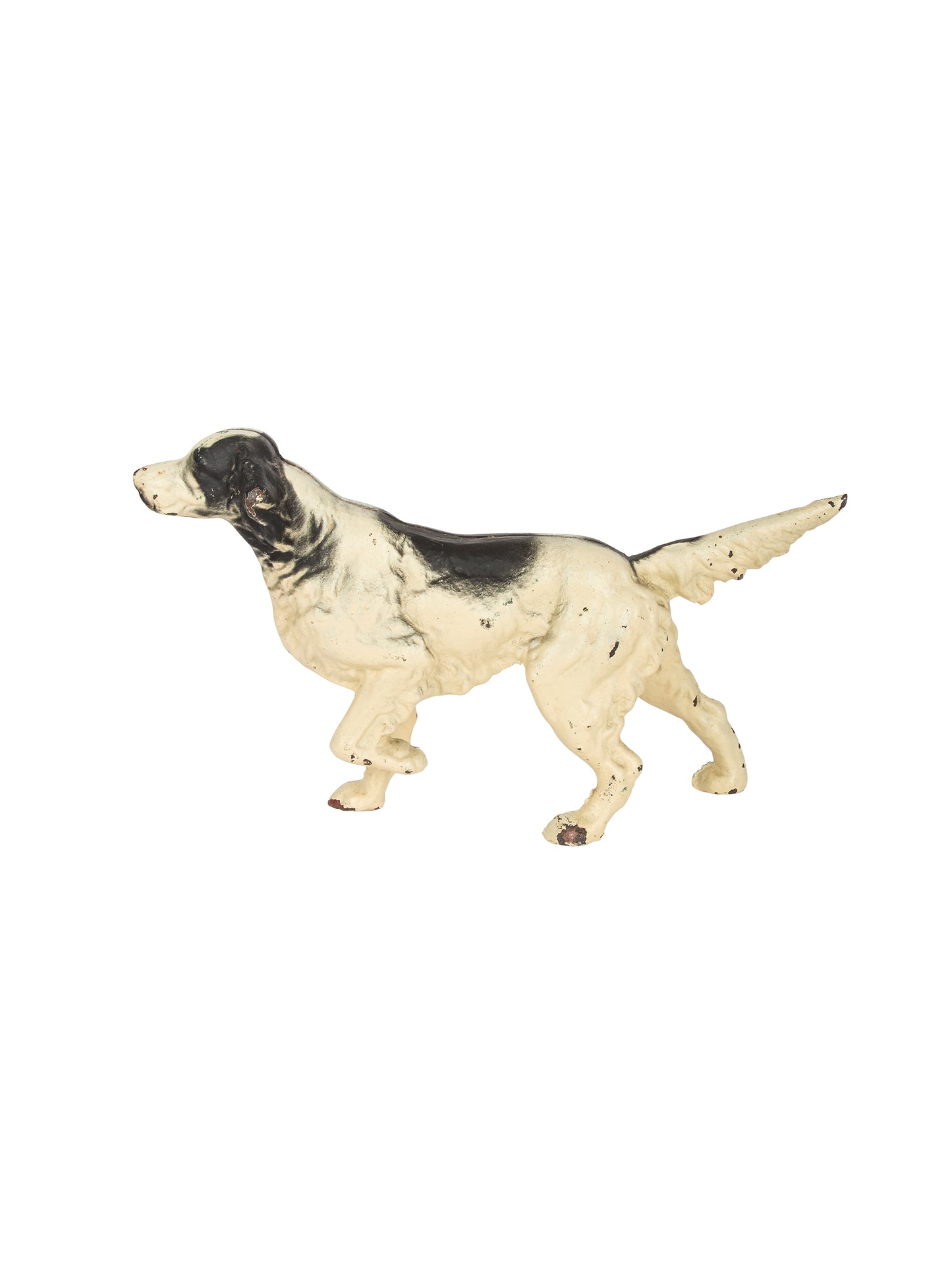 Vintage 1920s English Pointer Cast Iron Doorstop Weston Table