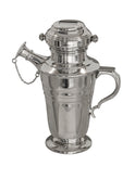 Vintage 1920s English Silver Plate Recipe Roller Cocktail Shaker Weston Table