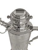 Vintage 1920s English Silver Plate Recipe Roller Cocktail Shaker