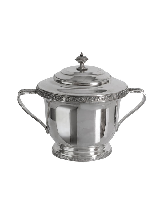 Vintage 1920s English Small Silver Plate Ice Bucket Weston Table