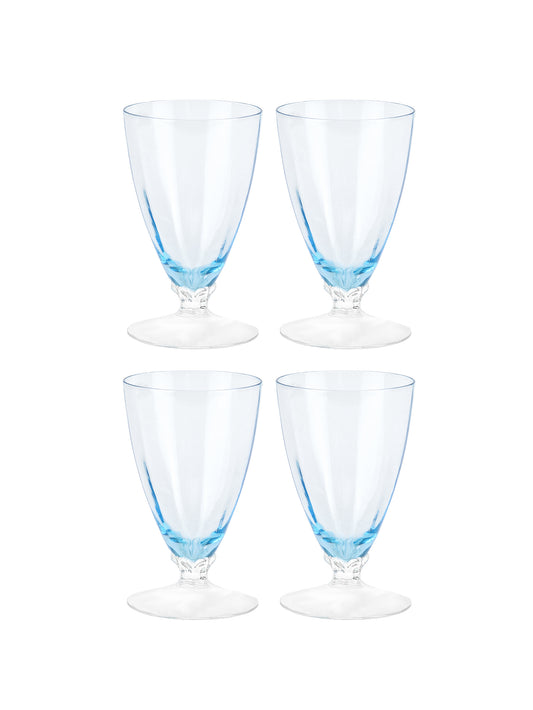 Vintage 1920s Fairfax Crystal Footed Glasses Weston Table