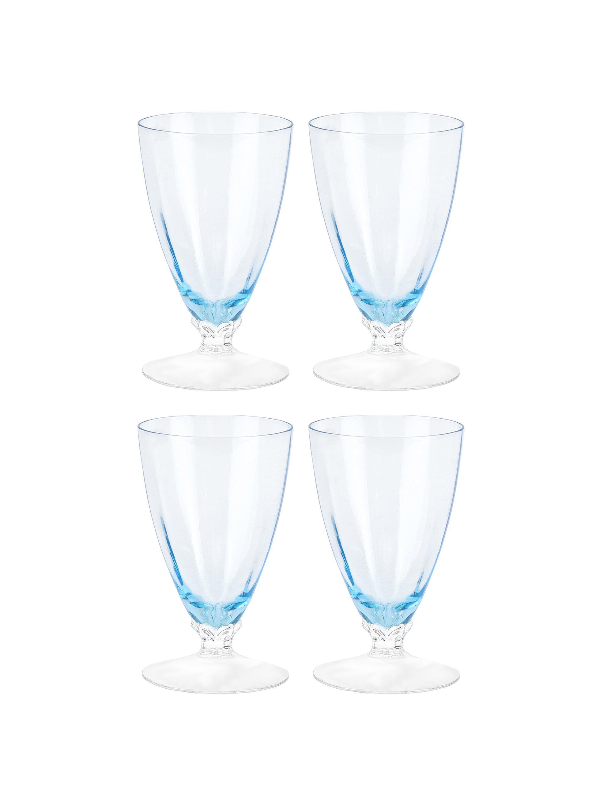 Vintage 1920s Fairfax Crystal Footed Glasses Weston Table
