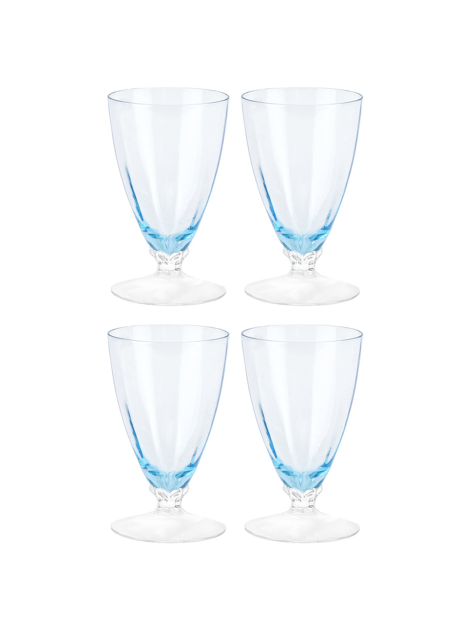 Vintage 1920s Fairfax Crystal Footed Glasses Weston Table