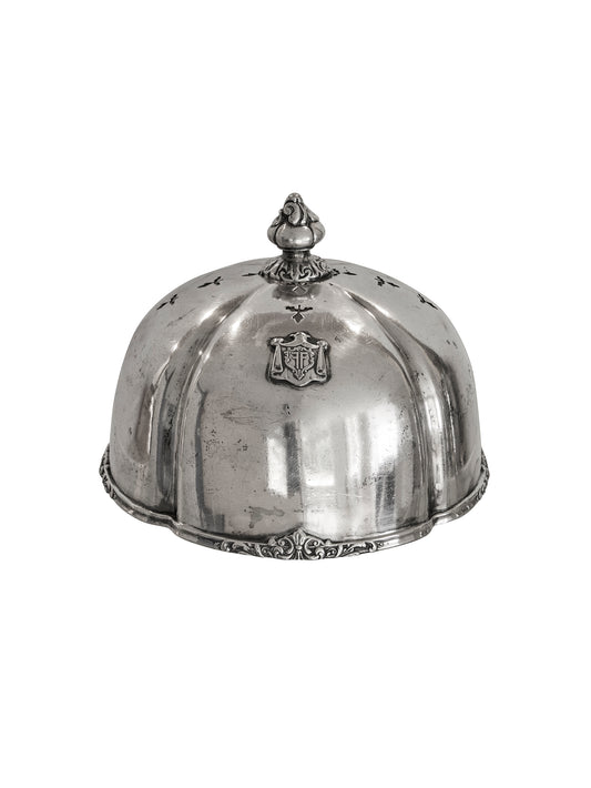 Vintage 1920s Fairmont Hotel Silver Plate Cheese Dome Weston Table