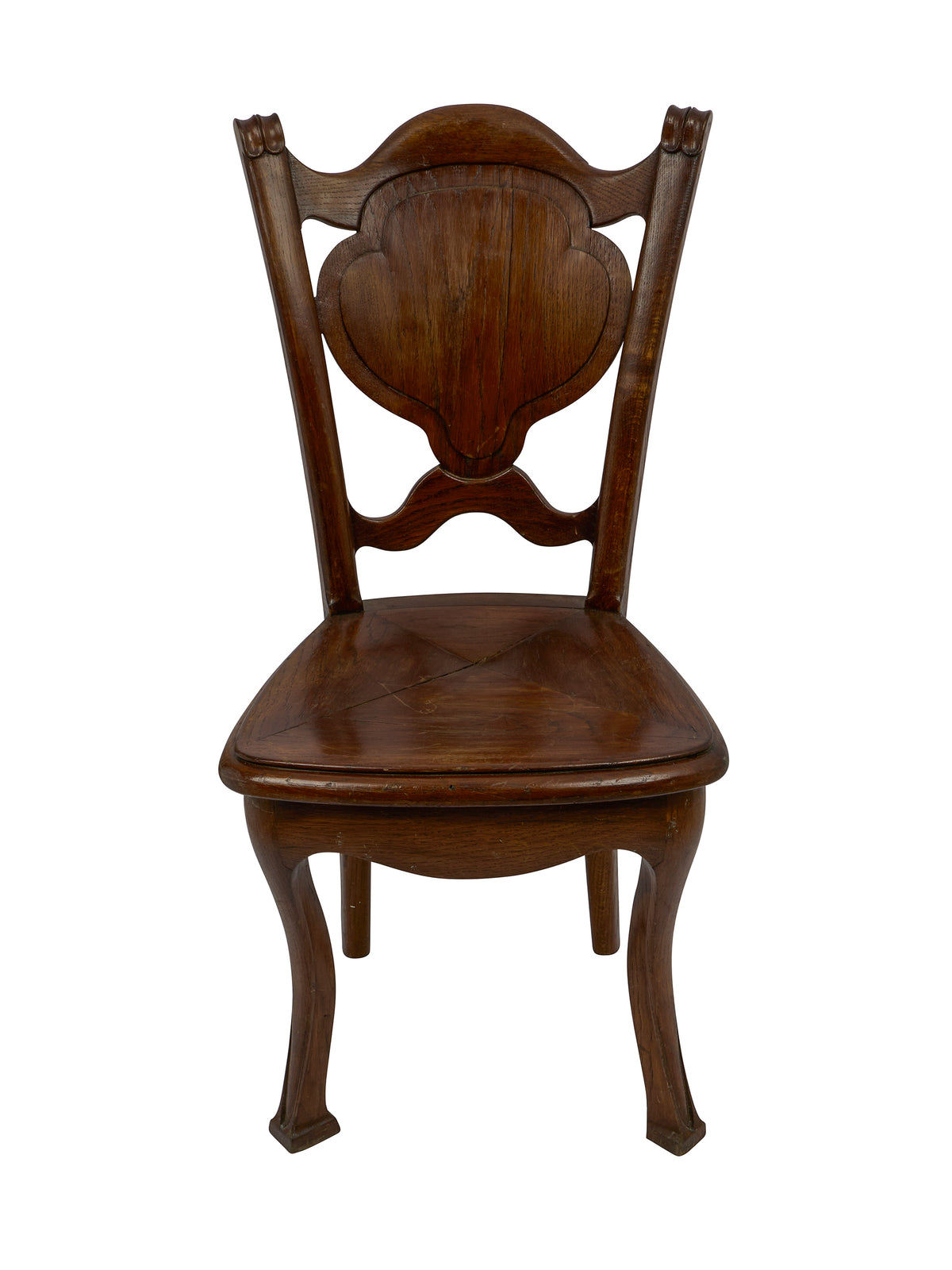 Vintage 1920s French Carved Oak Chairs Weston Table