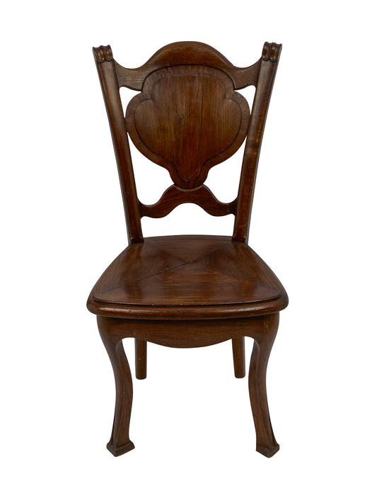 Vintage 1920s French Carved Oak Chairs Weston Table