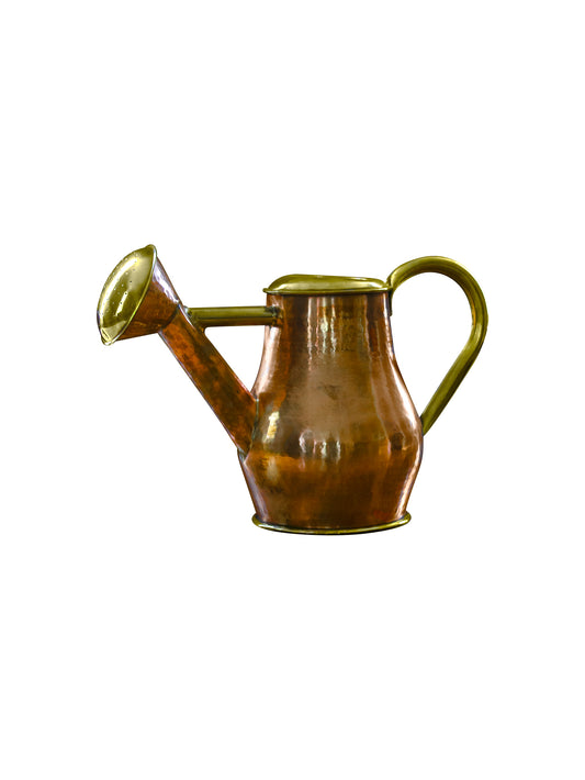 Vintage 1920s French Copper & Brass Watering Can Weston Table