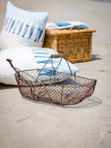 Vintage 1920s French Fruit Wire Basket Weston Table