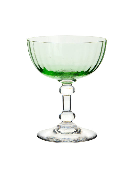 Vintage 1920s French Light Green Cocktail Coupes Weston Table
