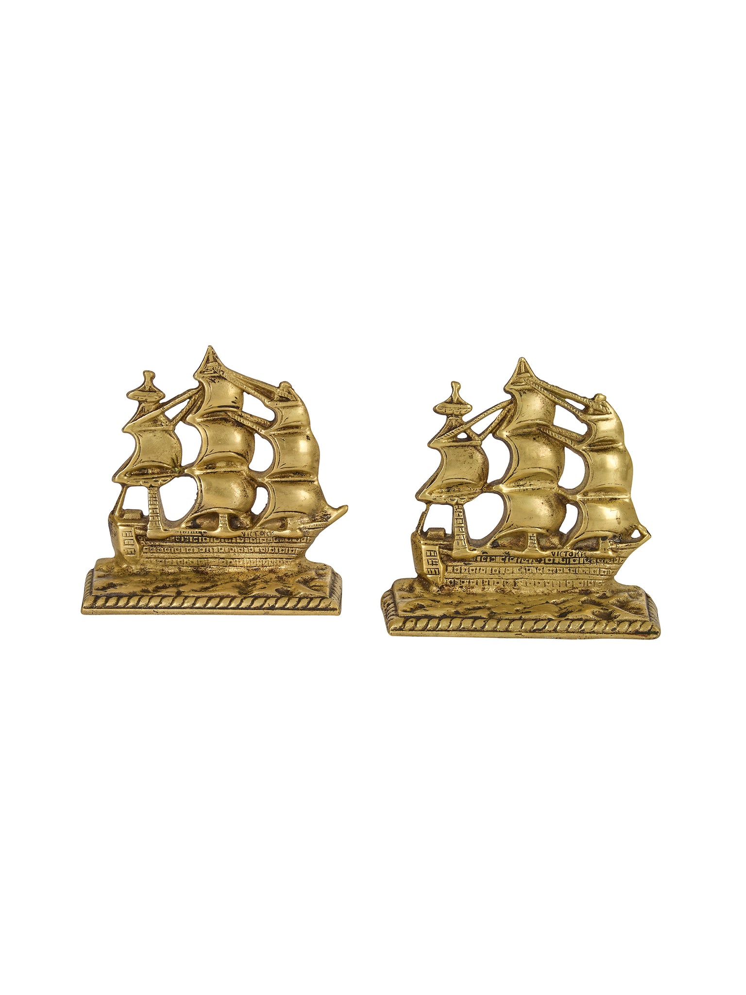 Vintage 1920s Galleon Bookends Weston Table