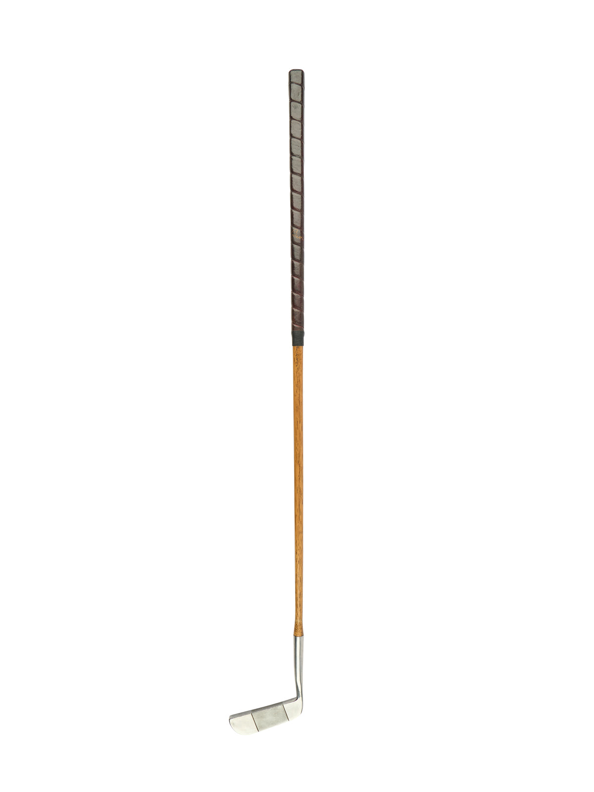Vintage 1920s Hickory Shafted Leather Grip Golf Putter Benny Putter Weston Table