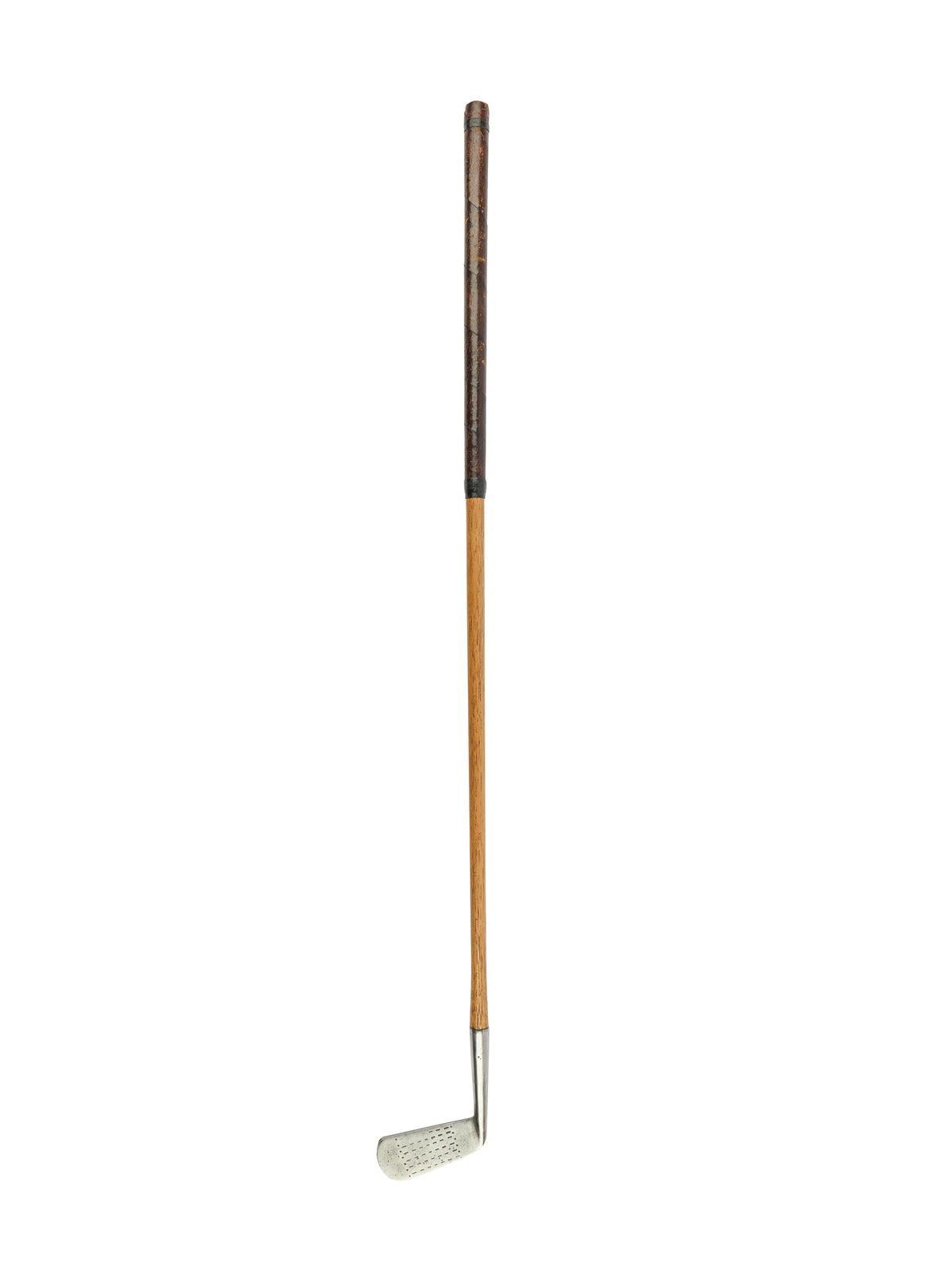 Vintage 1920s Hickory Shafted Leather Grip Golf Putter Holylake Putter Weston Table