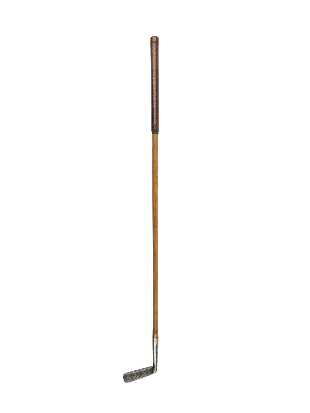 Vintage 1920s Hickory Shafted Leather Grip Golf Putter Zambra Approach Putter Weston Table
