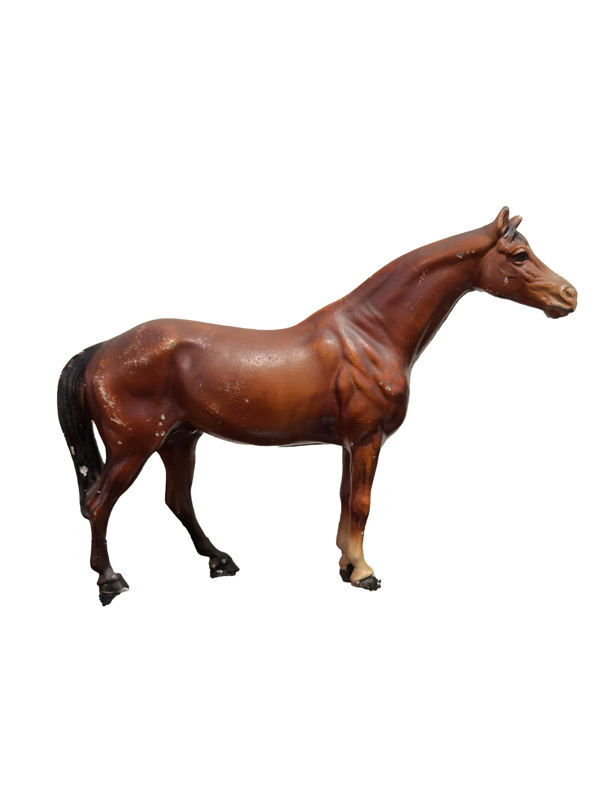 Vintage 1920s Hubley Thoroughbred Cast Iron Doorstop Four Weston Table