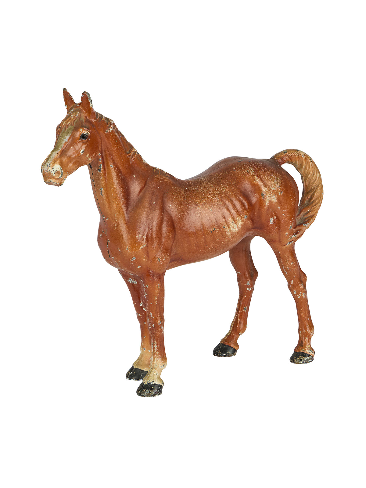 Vintage 1920s Hubley Thoroughbred Cast Iron Doorstop Six Weston Table