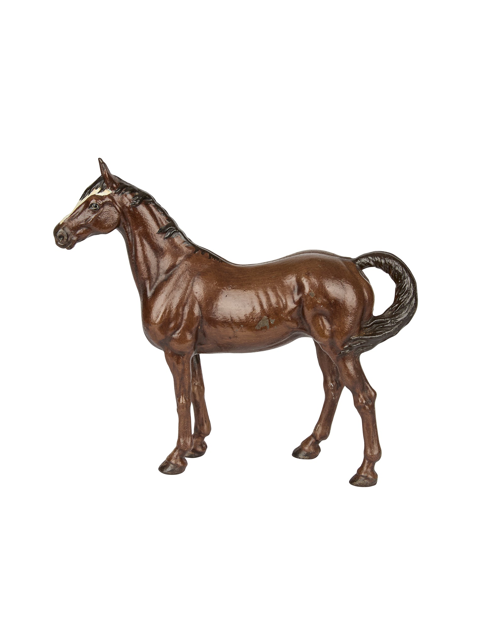 Vintage 1920s Hubley Thoroughbred Cast Iron Doorstop Weston Table