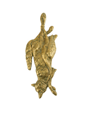  Vintage 1920s Irish Butcher Shop Fox Brass Wall Decor Weston Table 