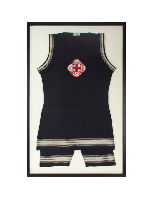 Vintage 1920s Life Saving Corps Bathing Suit Weston Table