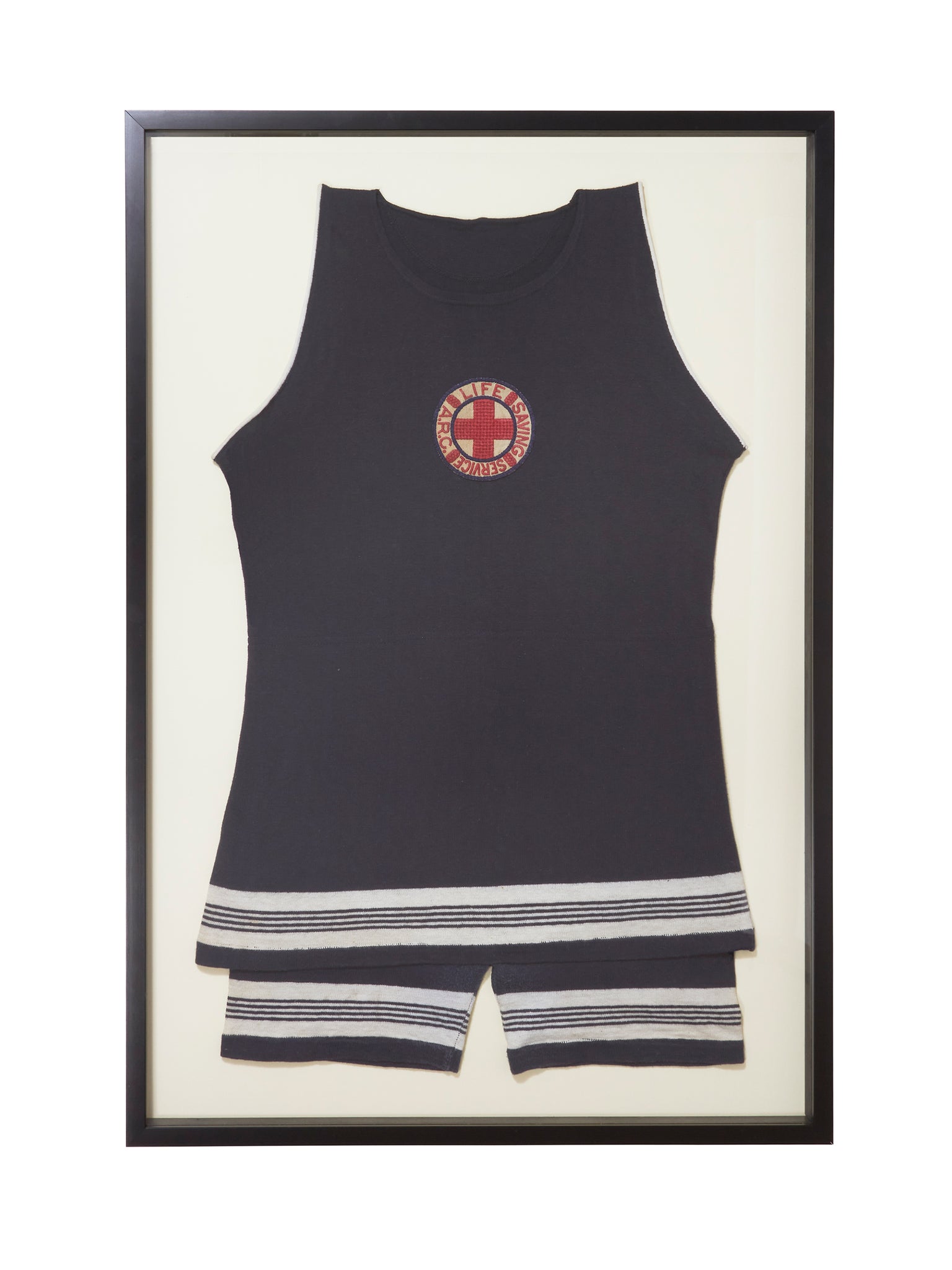 Vintage 1920s Navy Lifeguard Bathing Suit Weston Table